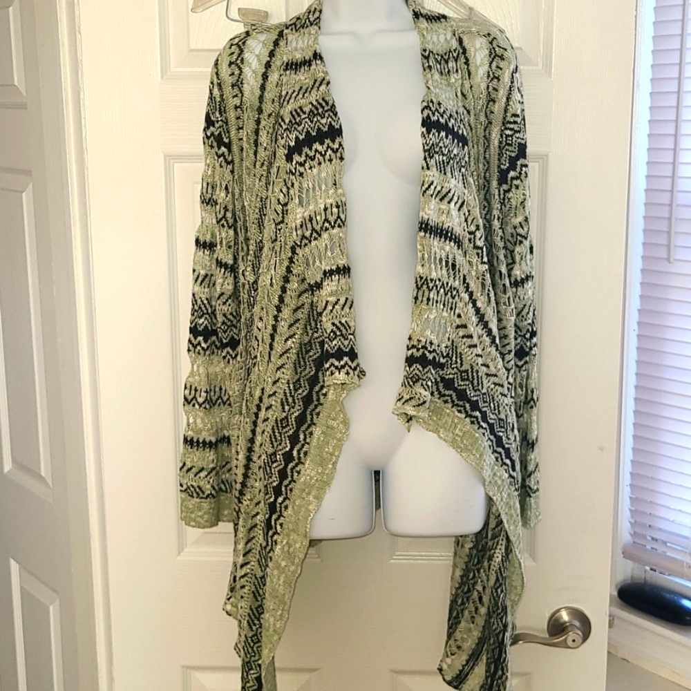 EMERALD Green NWOT Cardigan Warp Sweater Size 1x